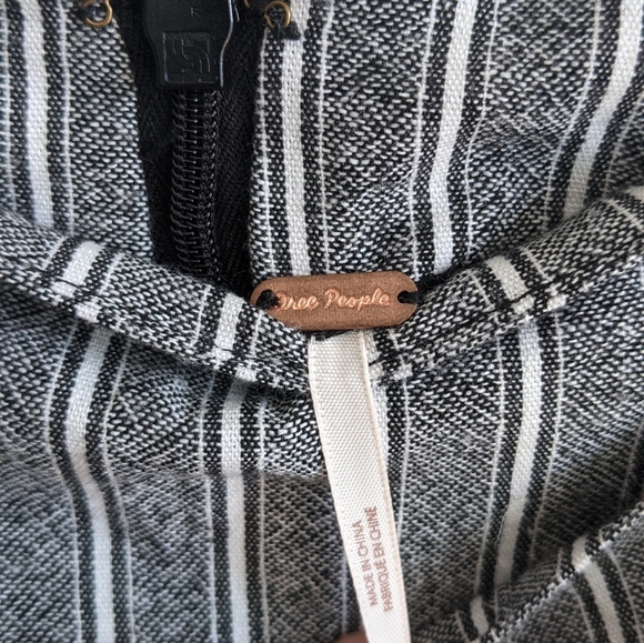 NWT Free People Grey Motif Asymmetrical Skirt - Picture 4 of 5